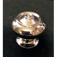 Edwardian Bloxwich Cupboard Knob - Nickel - Small